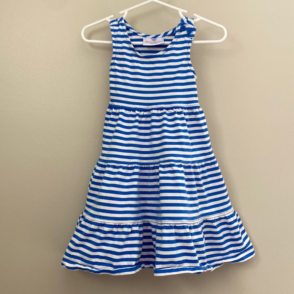 Hanna Andersson tiered striped tank dress
